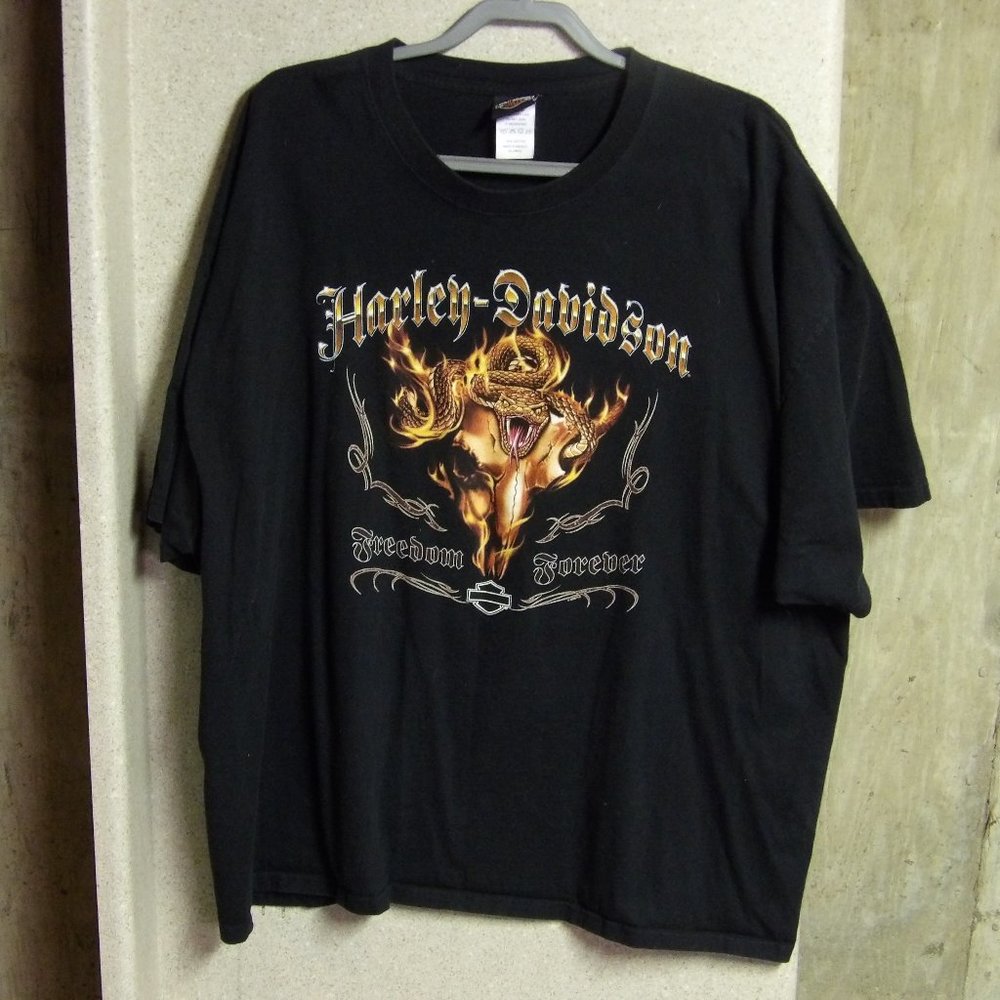 Harley Davidson Motor Cycle T-shirt Freedom Forever Grand Canyon Harley Davidson